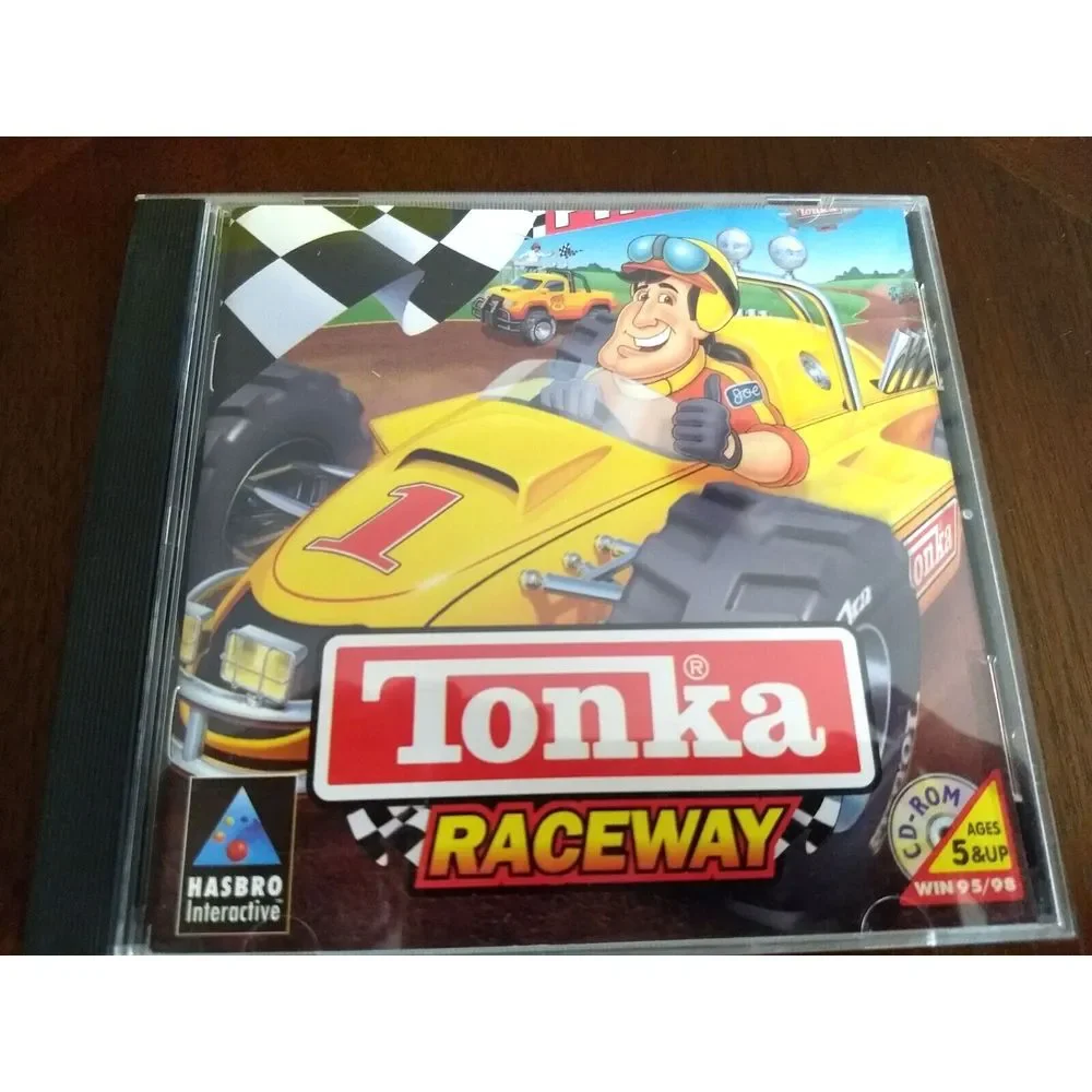TONKA CD-ROM PC GAME Lot 3 - WORKSHOP RACEWAY SEARCH & RESCUE Hasbro Interactive